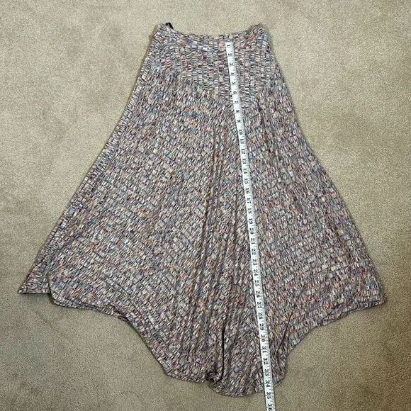 Vanessa Virginia Anthropologie NWT Asymmetric Midi Lined Spring Skirt Women XS - Picture 4 of 9